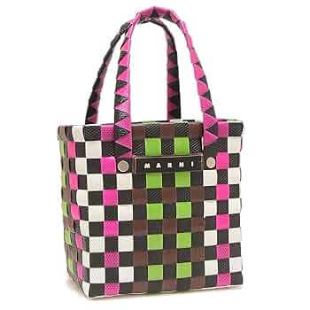 MARNI かごバッグ　ピンク ブラウン 新品未使用 マルニ カゴバッグ ピンク ブラウン ホワイト - メルカリ